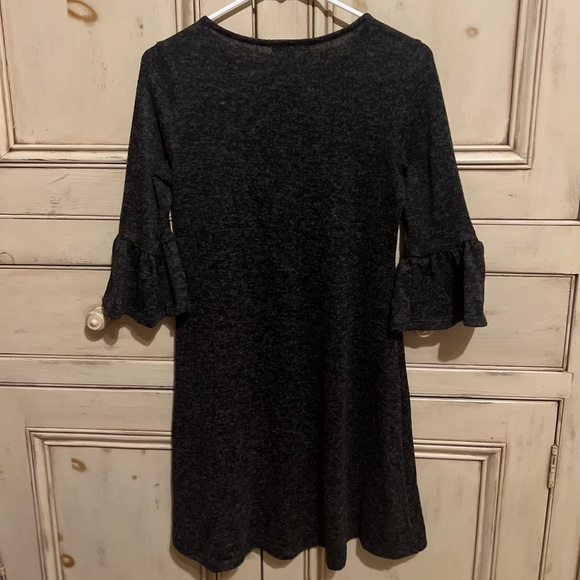 Sophia + Zeke Dark Gray Sweater Dress - Picture 2 of 3